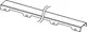 TECE Drainline Rost aus Edelstahl, gerades Design, mit mehreren Löchern zur Wasserableitung, zur Verwendung in Duschen oder bodengleichen Bädern.